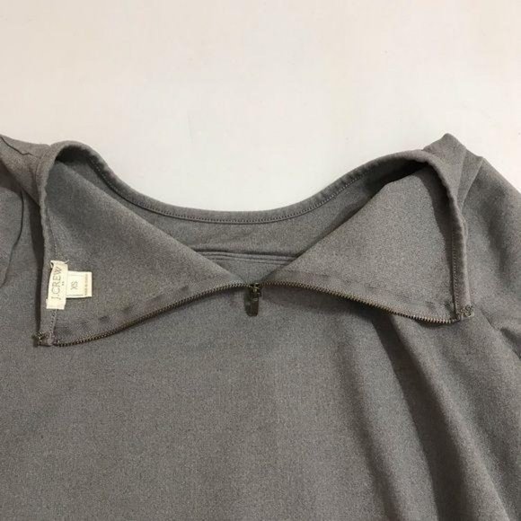 J Crew Gray XS Short Sleeve Round Neck Top - Picture 4 of 7